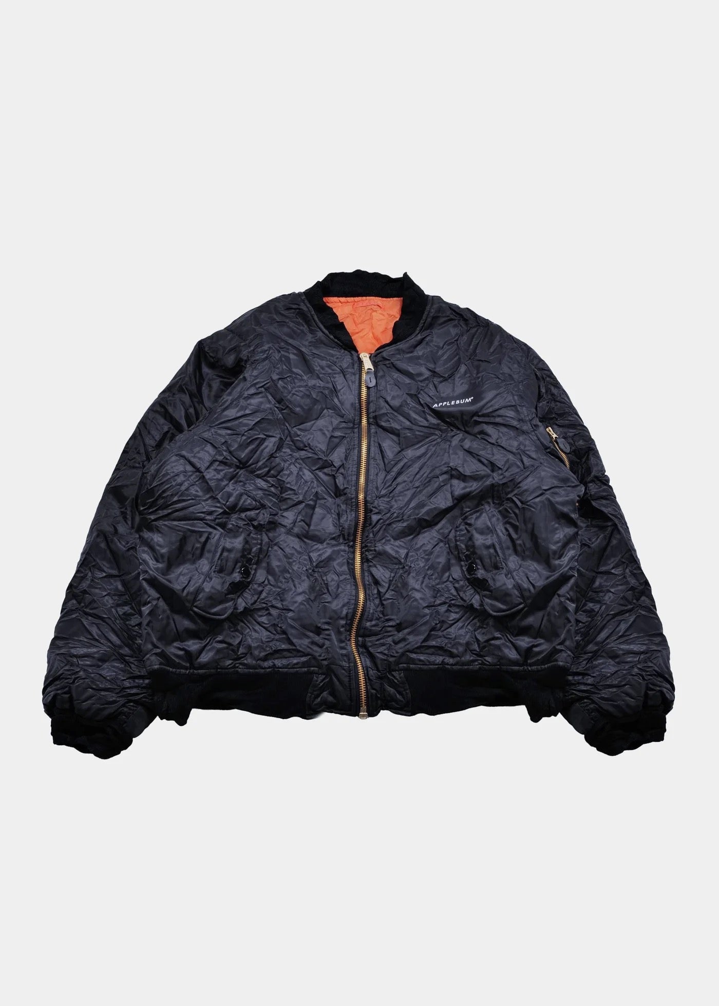 APPLEBUM (アップルバム)/ Wrinkled MA-1 Jacket リンクルド エム 